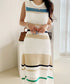 Striped Mesh Dress